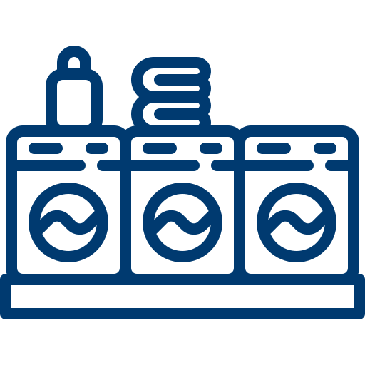 Illustration of three washing machines