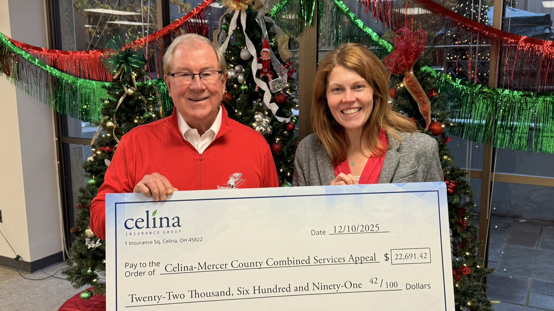 Celina Insurance Group Donates to the  Combined Services Appeal